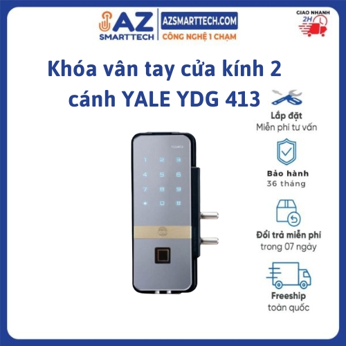 khóa vân tay cửa kính 2 cánh