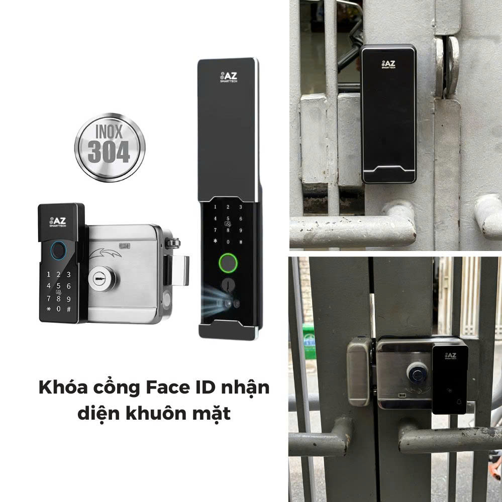 Lắp Khóa Face ID Cho Cổng Sắt Nhà Phố Tại Gò Vấp