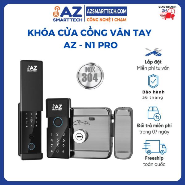 Khóa cổng vân tay 2 mặt quản lý 2 chiều