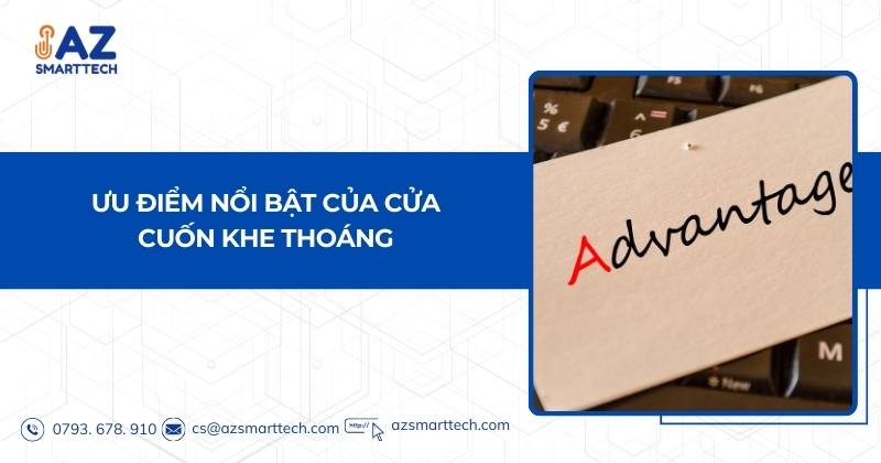 Ưu điểm nổi bật của cửa cuốn khe thoáng