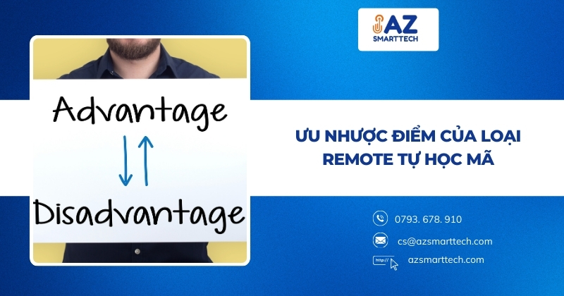 Ưu nhược điểm của loại remote tự học mã