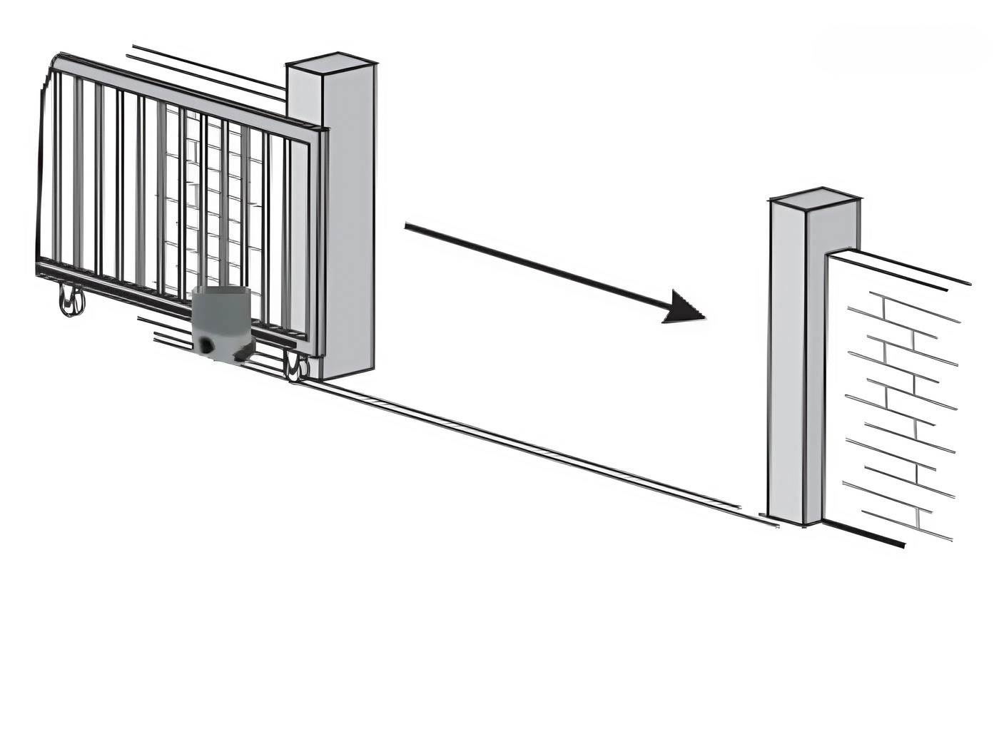 Động cơ BS-SZ-2000-AC hoạt động hiệu quả cho cổng tải trọng lớn