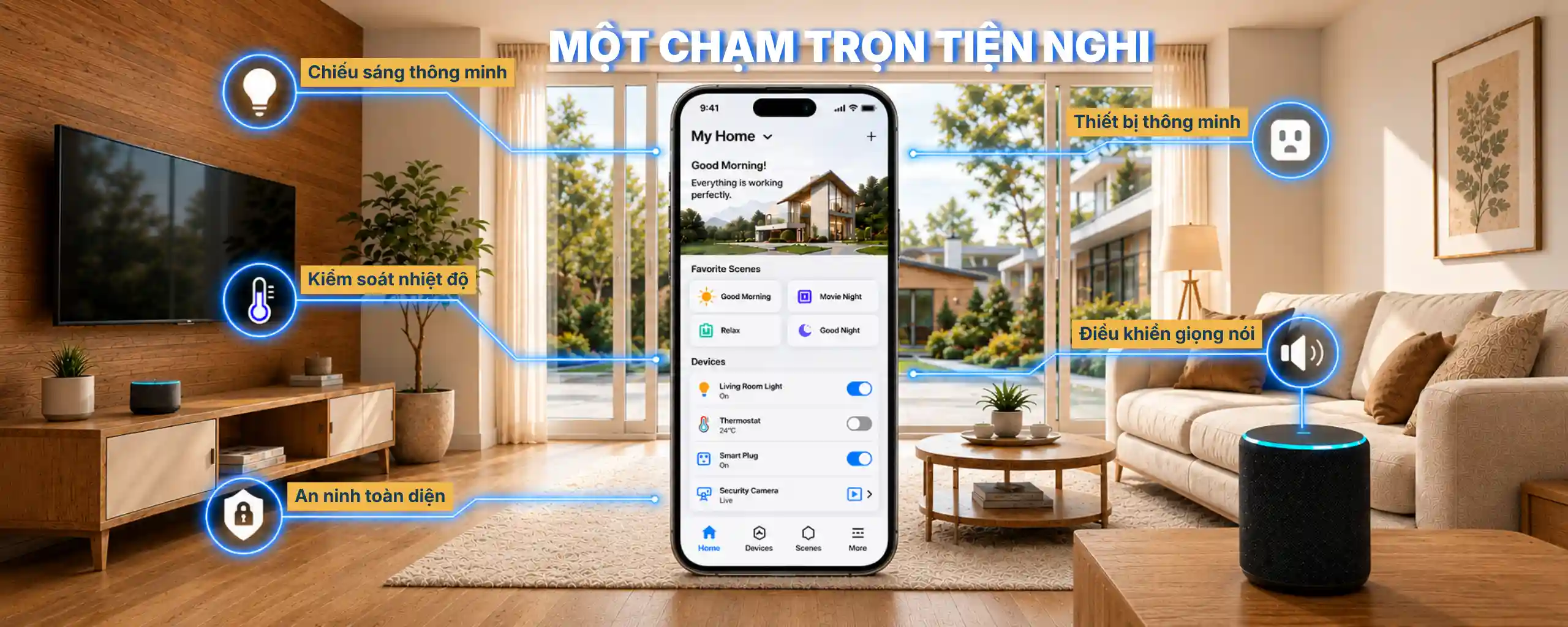 giải pháp một chạm trọn tiện nghi azsmarttech