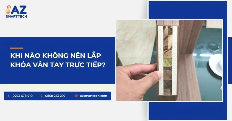 Khi nào không nên lắp khóa vân tay trực tiếp?